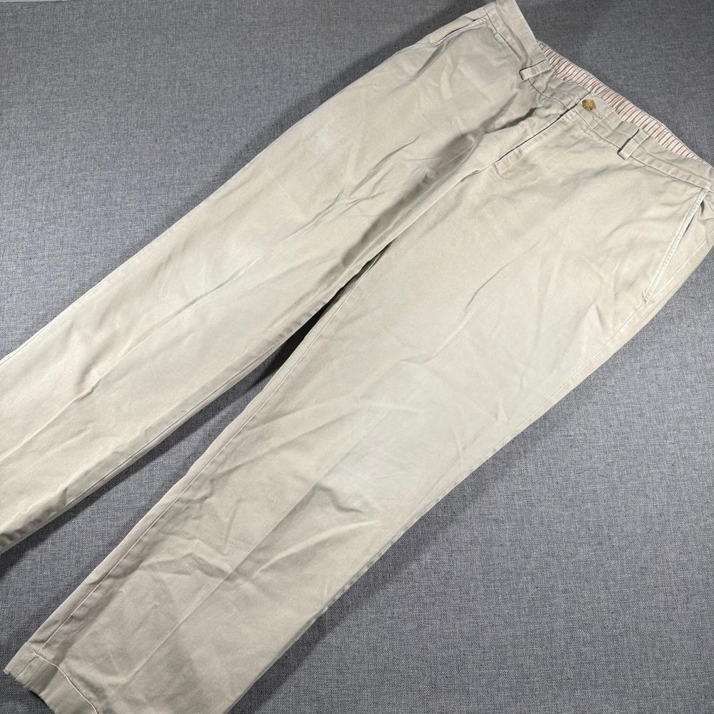 Bills Khakis Chinos Mens 36 Tan M3 Trim Fit Flat Front Cotton Twill Made in USA